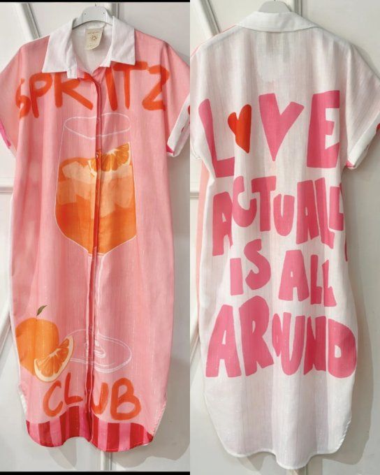 Robe chemise spritz