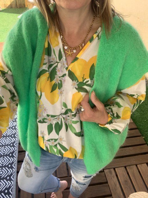 Gilet sans manches vert bresil