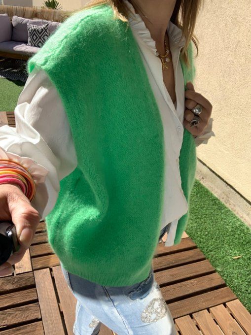 Gilet sans manches vert bresil