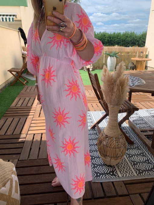 Robe Sun fushia