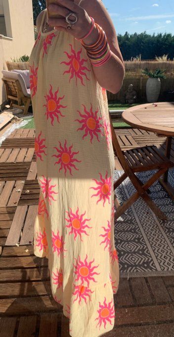 Robe longue Sun jaune 