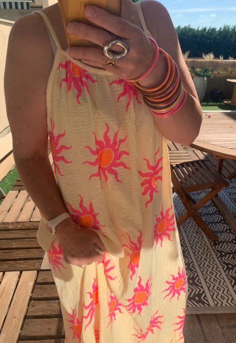 Robe longue Sun jaune 