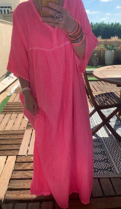 Robe fuschia fluo 