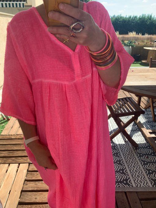 Robe fuschia fluo 