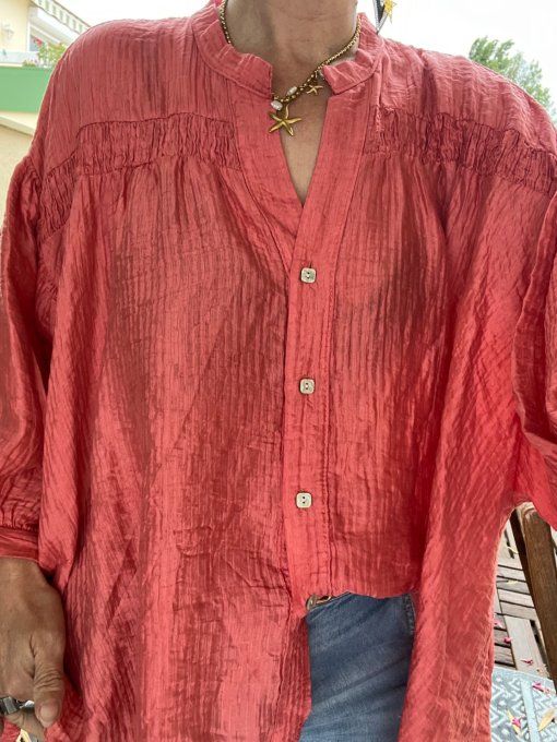 Chemise smile pepe rose 