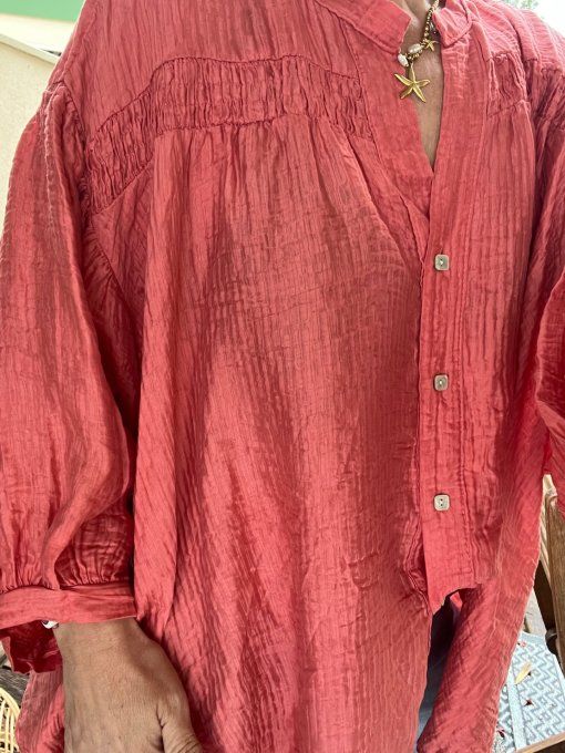 Chemise smile pepe rose 